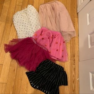 Little girl princess skirt bundle